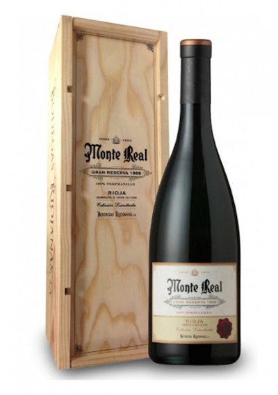 Rioja red wine Monte Real Gran Reserva 1998
